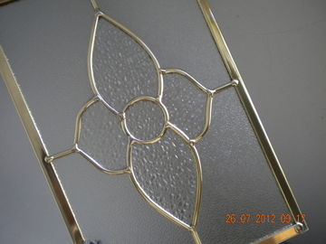 Los paneles de cristal figurados para los armarios de cocina, biselados/completamente el vidrio del borde para los gabinetes