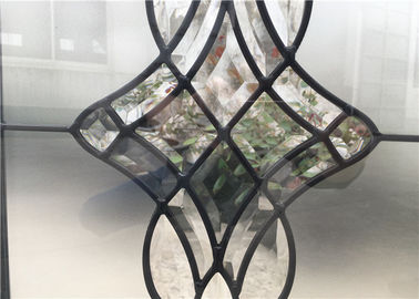 Vidrio teñido de las puertas de gabinete de encargo, partes movibles decorativos del vidrio del claro para las puertas de gabinete