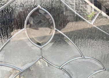 Vidrio decorativo moderado flotador del panel para el borde plano de la puerta arquitectónica