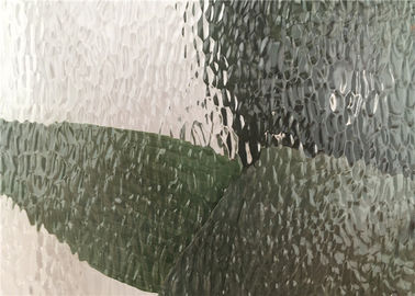 La curva/el plano texturizó las hojas de cristal, obscurece el vidrio modelado helado