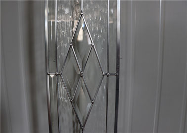 El vidrio decorativo del panel del embutido plano del borde aislado/biseló/pulió