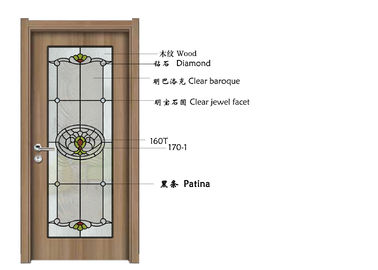 Vidrio esmerilado decorativo de la pared arquitectónica, vidrio de la ventana modelado 1.6-30 milímetros de grueso