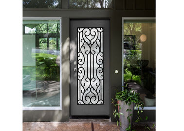 Vidrio integrado notable de acero galvanizado de la puerta para la mano constructiva forjada
