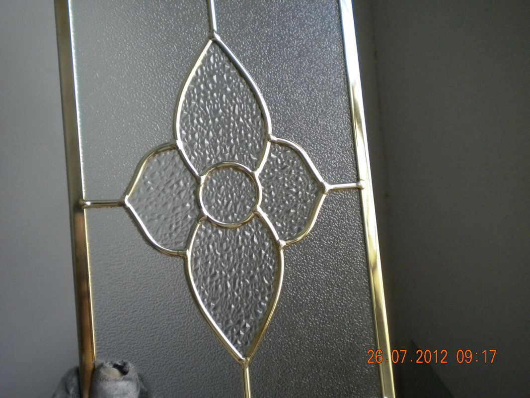 Los paneles de cristal figurados para los armarios de cocina, biselados/completamente el vidrio del borde para los gabinetes