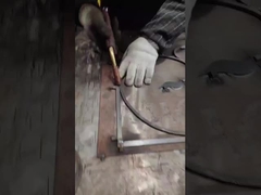 Resistencia a la erosión / Incendio Puertas de acero cuadrado de vidrio de hierro forjado