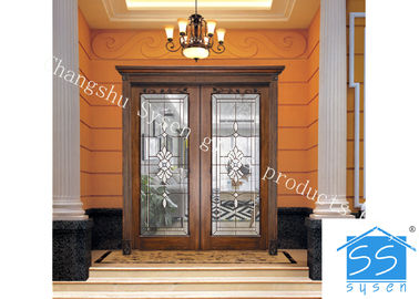 Solo vidrio decorativo principal redondo del panel para la puerta de entrada E baja los 3.2m moderados
