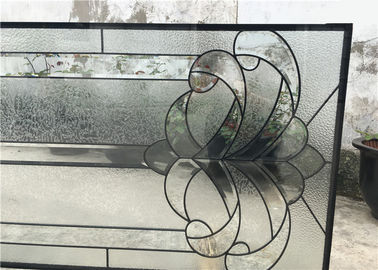 Vidrio moderado telescópico esmaltado doble negro de la puerta de vidrio de desplazamiento de la pátina