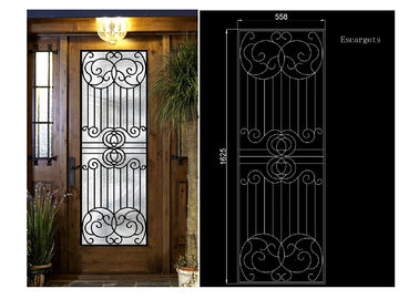 Puertas decorativas del hierro y del vidrio para las puertas de entrada 15.5*39.37 IGCC/IGMA