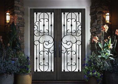 Vidrio integrado llano de la puerta del aislamiento sano de la puerta principal para los productos de calidad constructivos